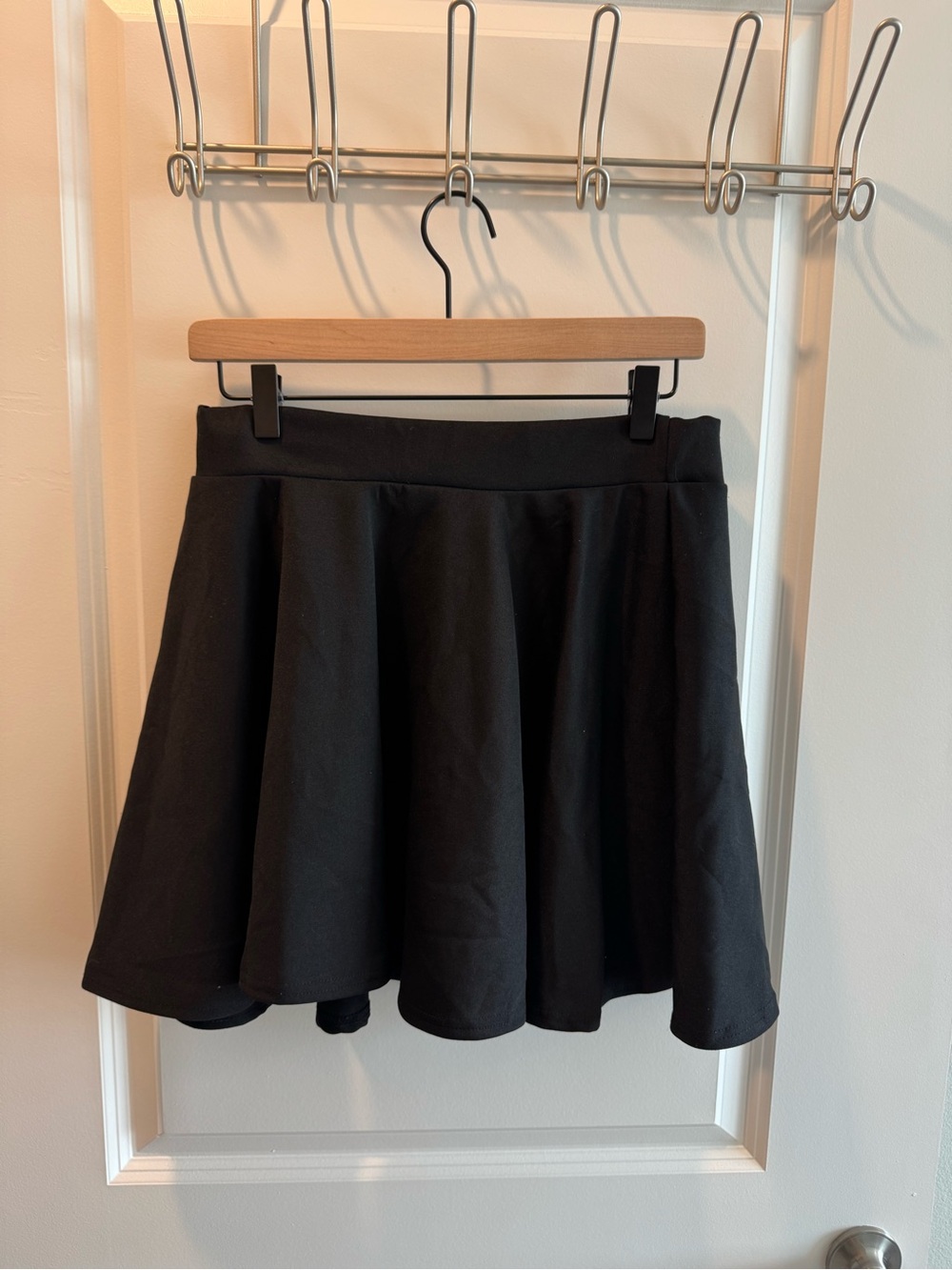 Boohoo Black Skater Mini Skirt